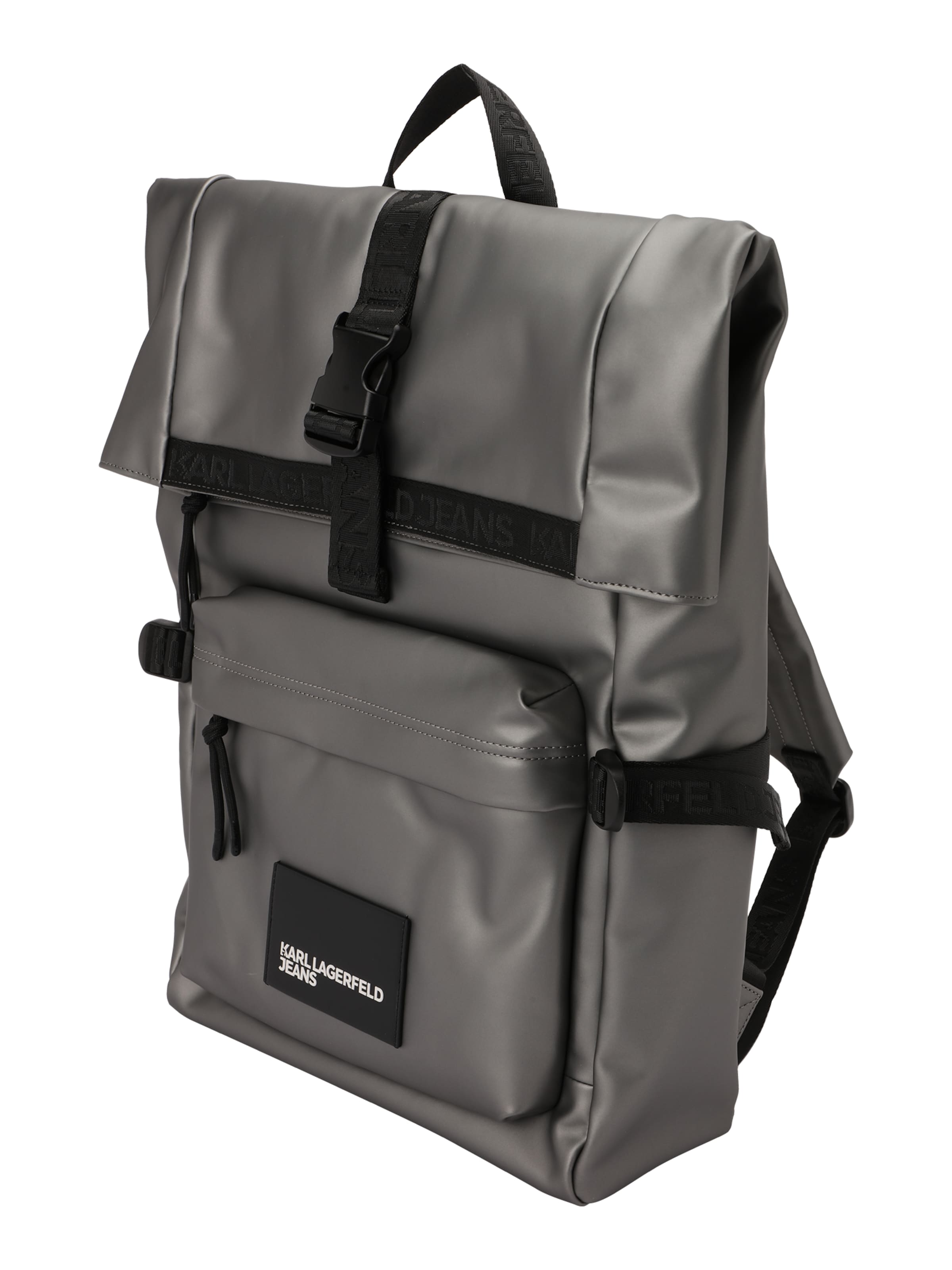 KARL LAGERFELD JEANS Раница в сребърно: отстрани