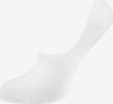 Nur Die Ankle Socks ' Bambus ' in White: front