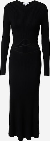 EDITED Stickad klänning 'Invana' i svart: framsida