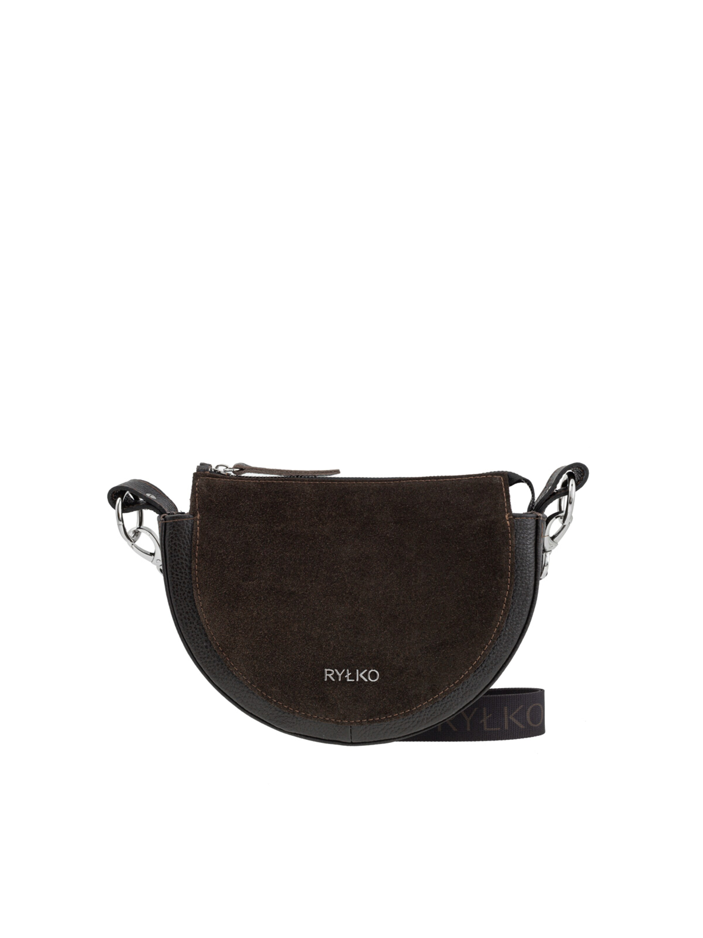 RYŁKO - Bolso de hombro en marrón: frente