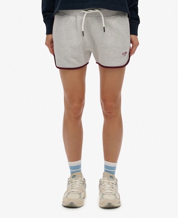 Superdry & Co Slimfit Broek in Grijs: voorkant