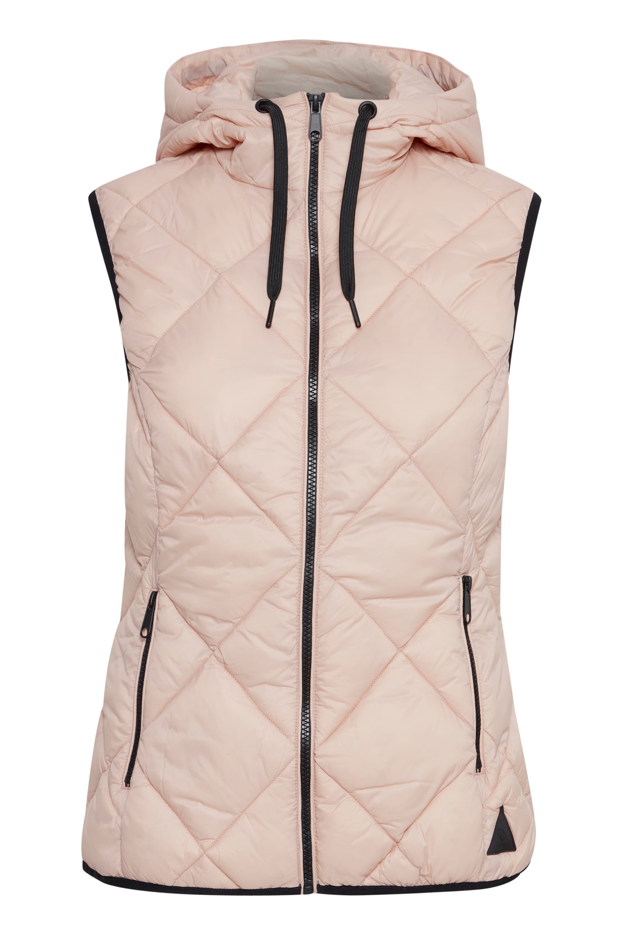 b.young Weste 'Amala' in pink / schwarz, Produktansicht