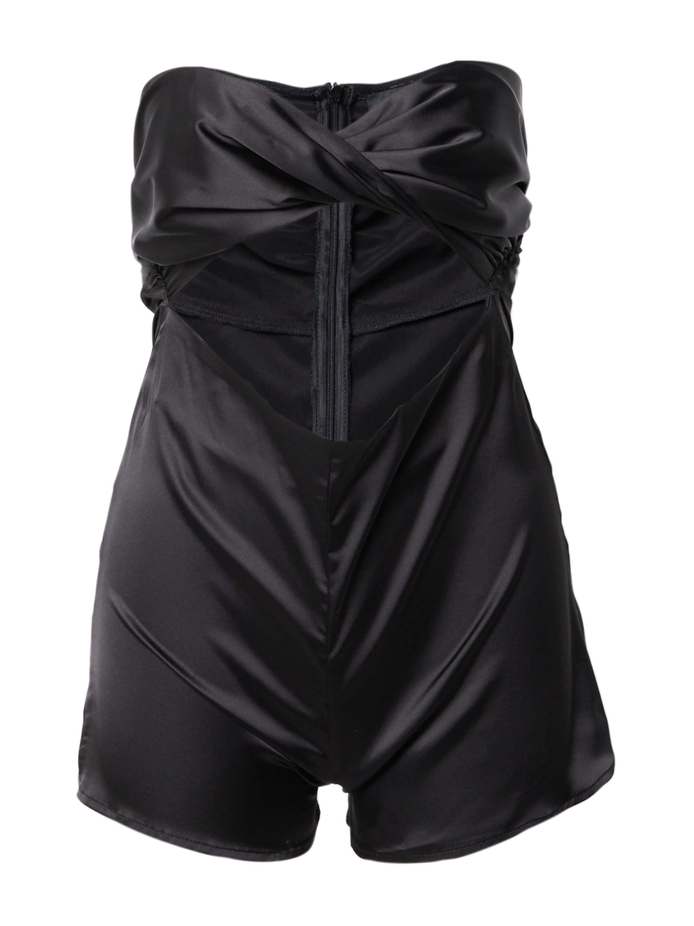 Misspap Kombinezon | črna barva: sprednja stran