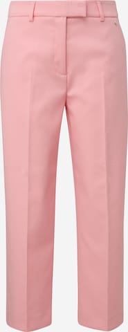 Wide Leg Pantalon à plis COMMA en rose : devant