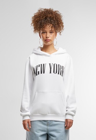 Miss Tee Sweatshirt 'New York' i vit: framsida