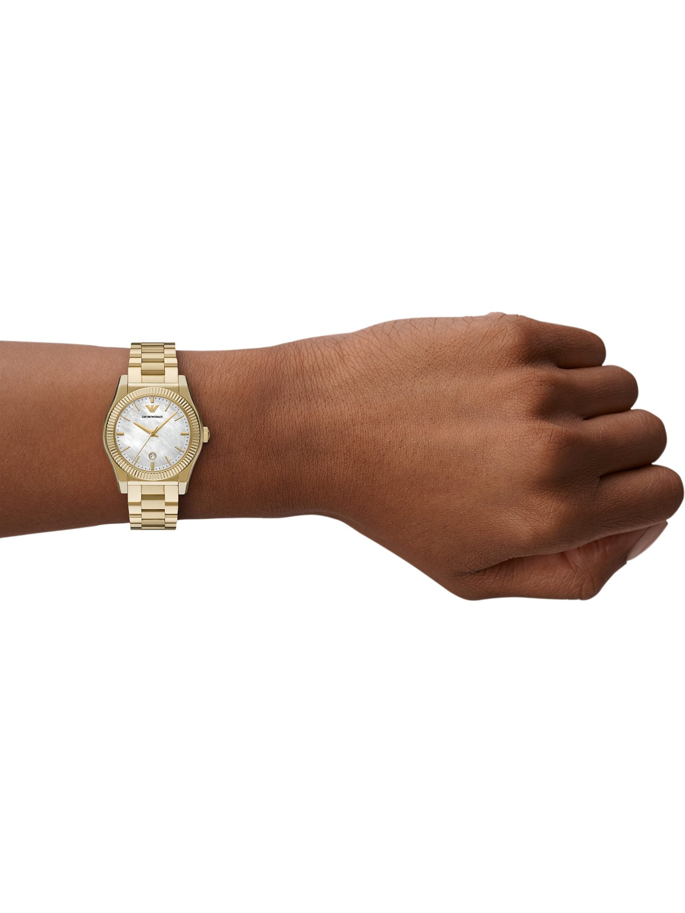 Emporio Armani Analog watch in Gold: front