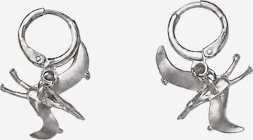 Fräulein Wunder Ohrringe 'Dinos Pteranodon' in Silber: Vorderseite