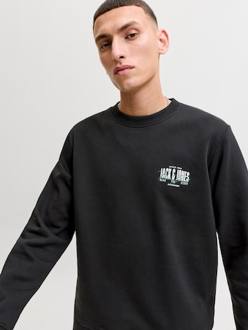 JACK & JONESSweater majica 'JJAERO' - crna boja