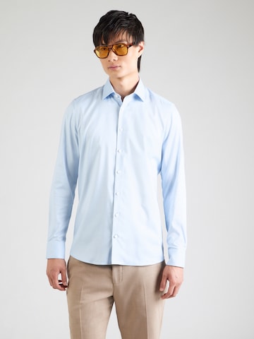 Coupe slim Chemise business OLYMP en bleu : devant
