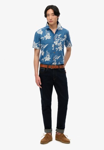 Superdry Regular fit Overhemd in Blauw