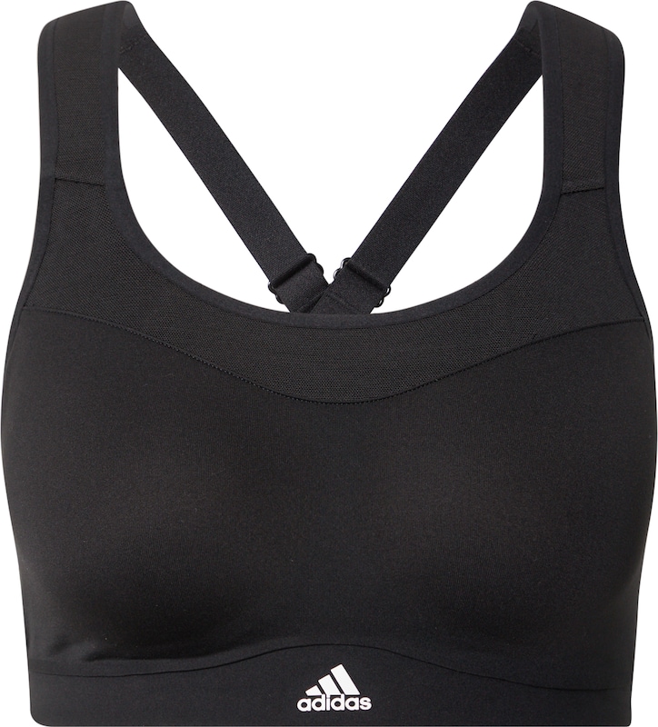 ADIDAS SPORTSWEAR Bustier Sport-BH 'Alpha' in Schwarz ADIDAS SPORTSWEAR Bustier Sport-BH 'Alpha' in Schwarz