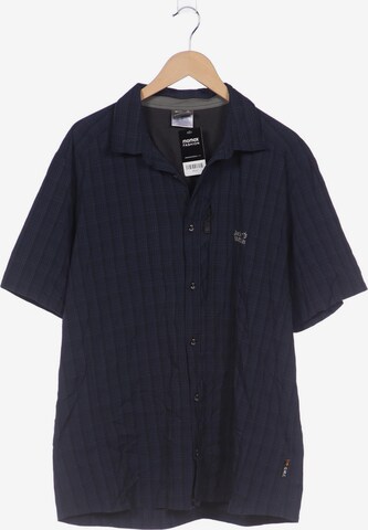 JACK WOLFSKIN Button Up Shirt in XXXL in Blue: front