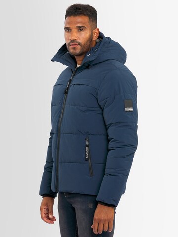 Alessandro Salvarini Winter Jacket in Blue