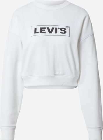LEVI'S ® Dressipluus 'Graphic Laundry Crew', värv valge: eest vaates