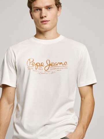Pepe Jeans - Camiseta 'Dumas' en blanco