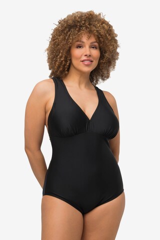 Ulla Popken Swimsuit in Black: front