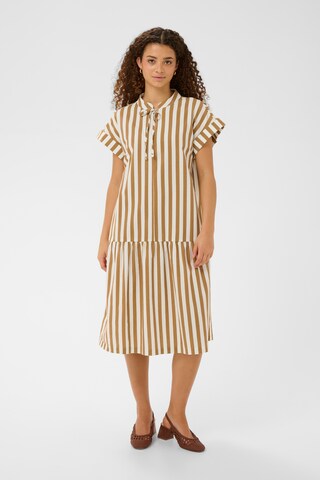 SAINT TROPEZ Jurk 'ZalindaSZ' in Bruin: voorkant