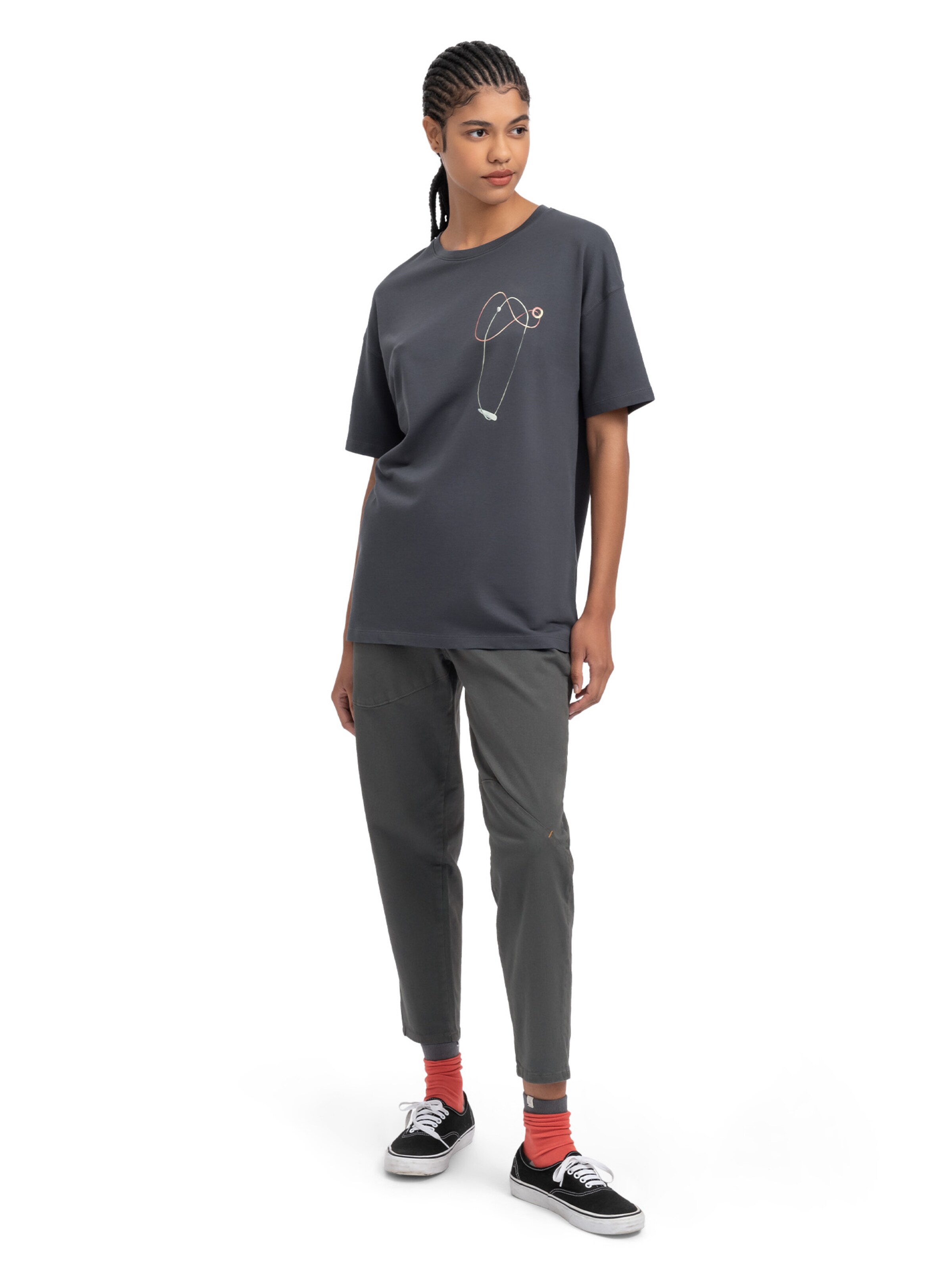 T-Shirt 'Plabo' Kaft en gris