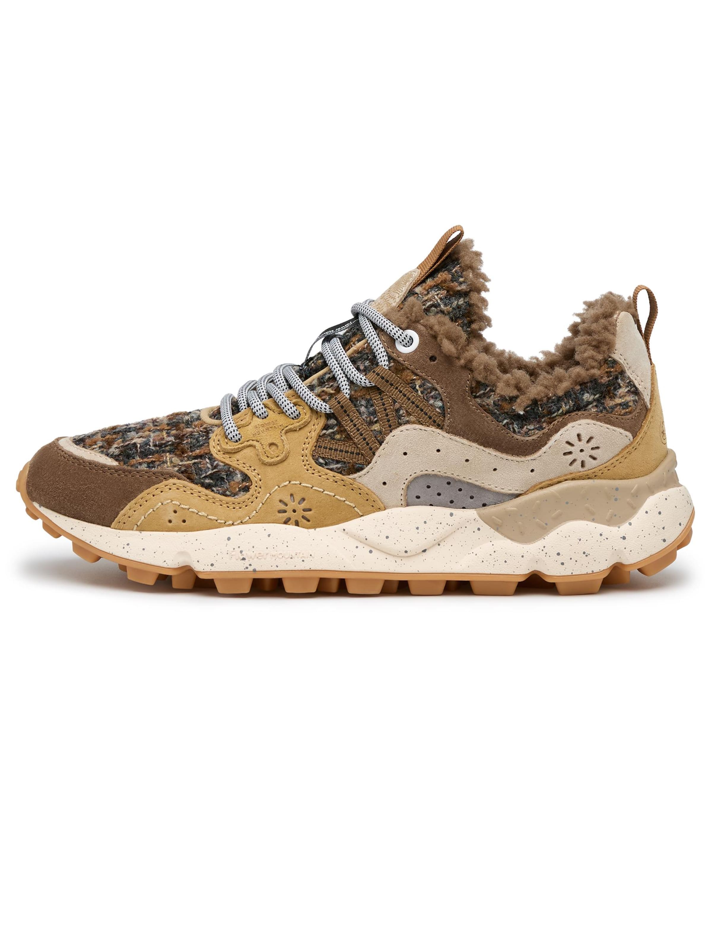 Baskets basses 'YAMANO 3 UNI' Flower Mountain en marron