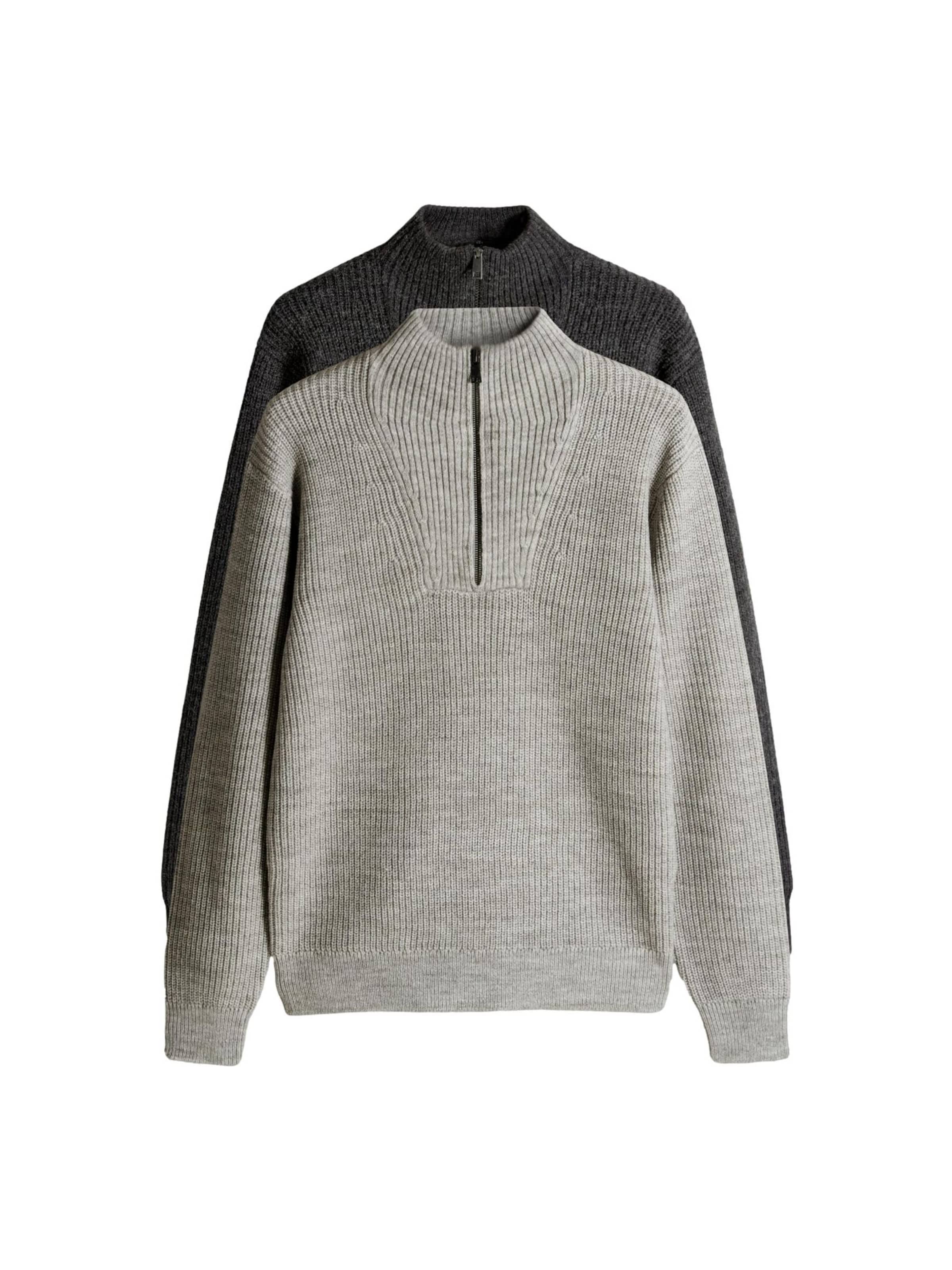 The Set Sveter - Sivá: predná strana