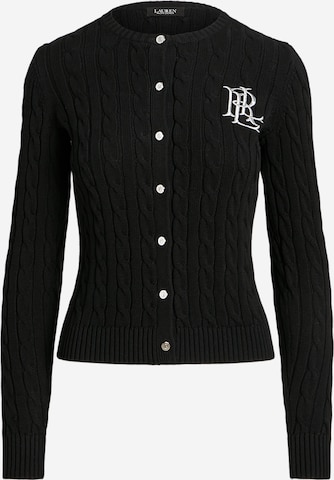 Geacă tricotată de la Lauren Ralph Lauren pe negru: față