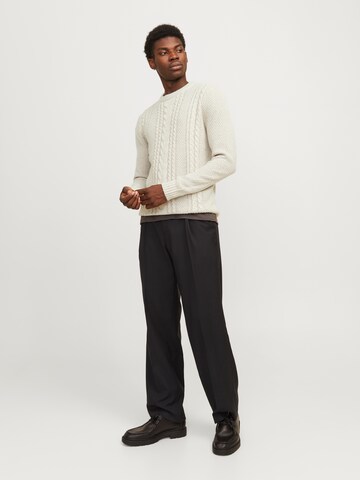 JACK & JONES Sweter 'JJCRAIG' w kolorze biały