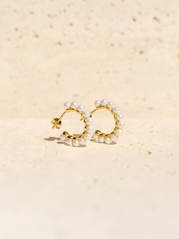 Hey Happiness Ohrringe 'Pearl Glow' in Gold