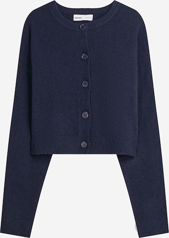 BershkaKardigan - plava boja: prednji dio