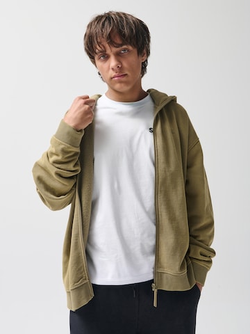 NoWear Sweatvest in Groen: voorkant