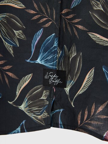 Coupe regular Chemise Funky Buddha en noir