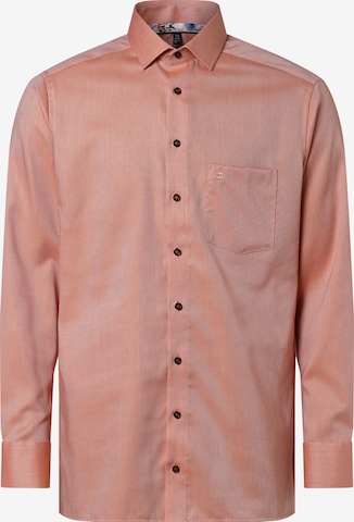 OLYMP Regular fit Zakelijk overhemd in Oranje: voorkant