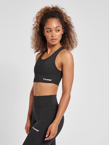 Hummel Bustier Sport bh in Zwart: voorkant