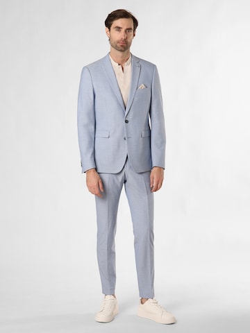 Finshley & Harding London Slimfit Pak in Blauw: voorkant