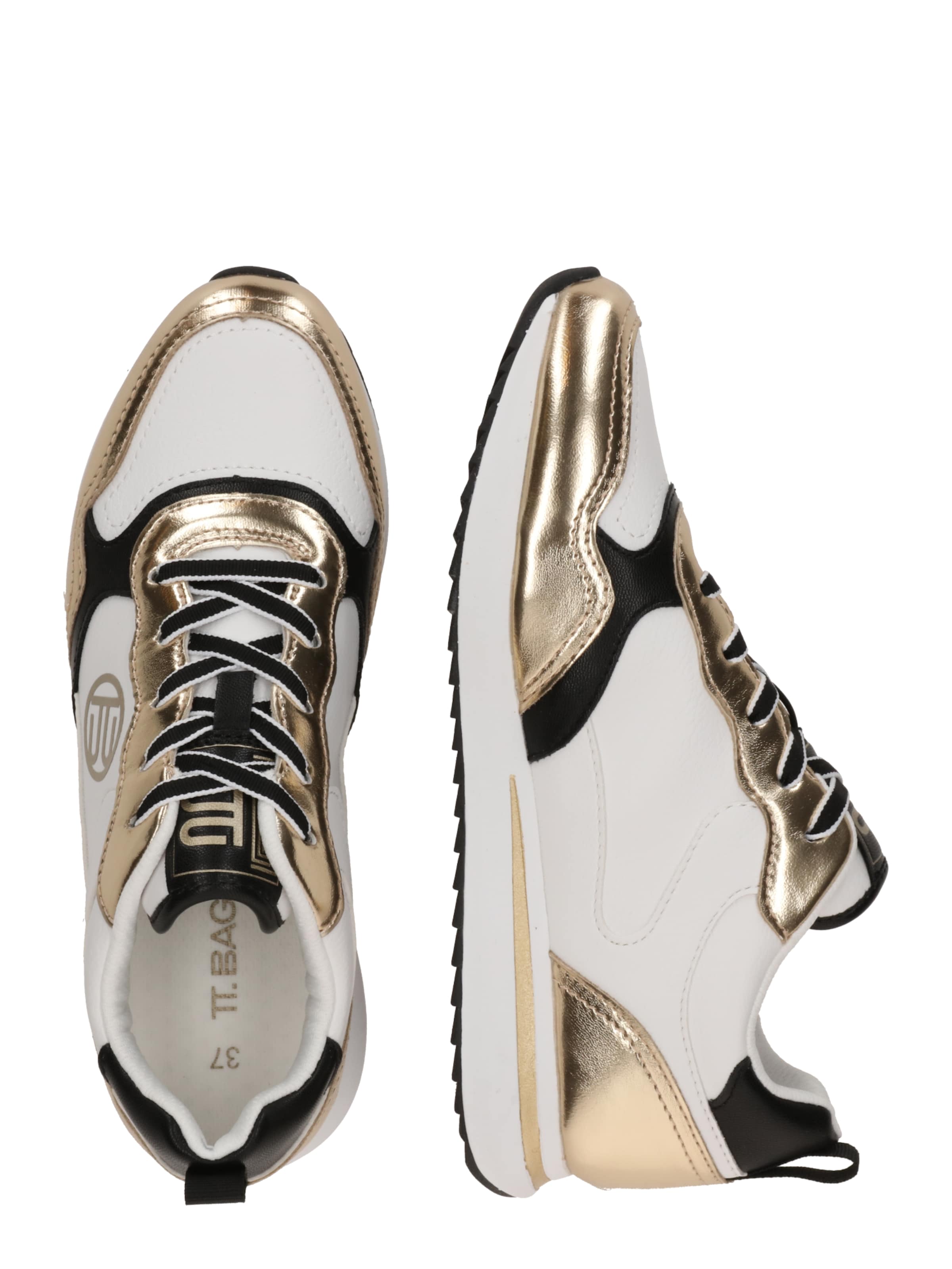 TT. BAGATT Platform trainers in Gold