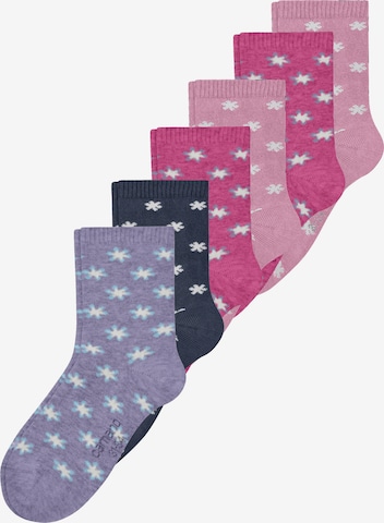 camano Socks in Pink: front