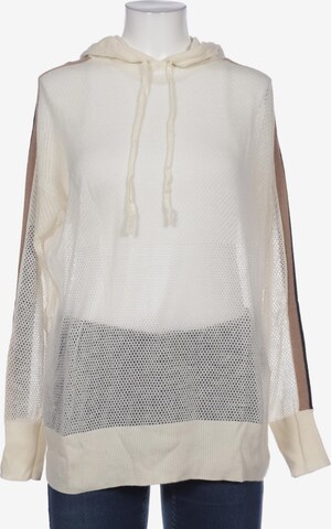 Marc Cain Sweatshirt & Zip-Up Hoodie in XL in White: front