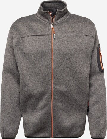 Veste en polaire Jack's en gris : devant