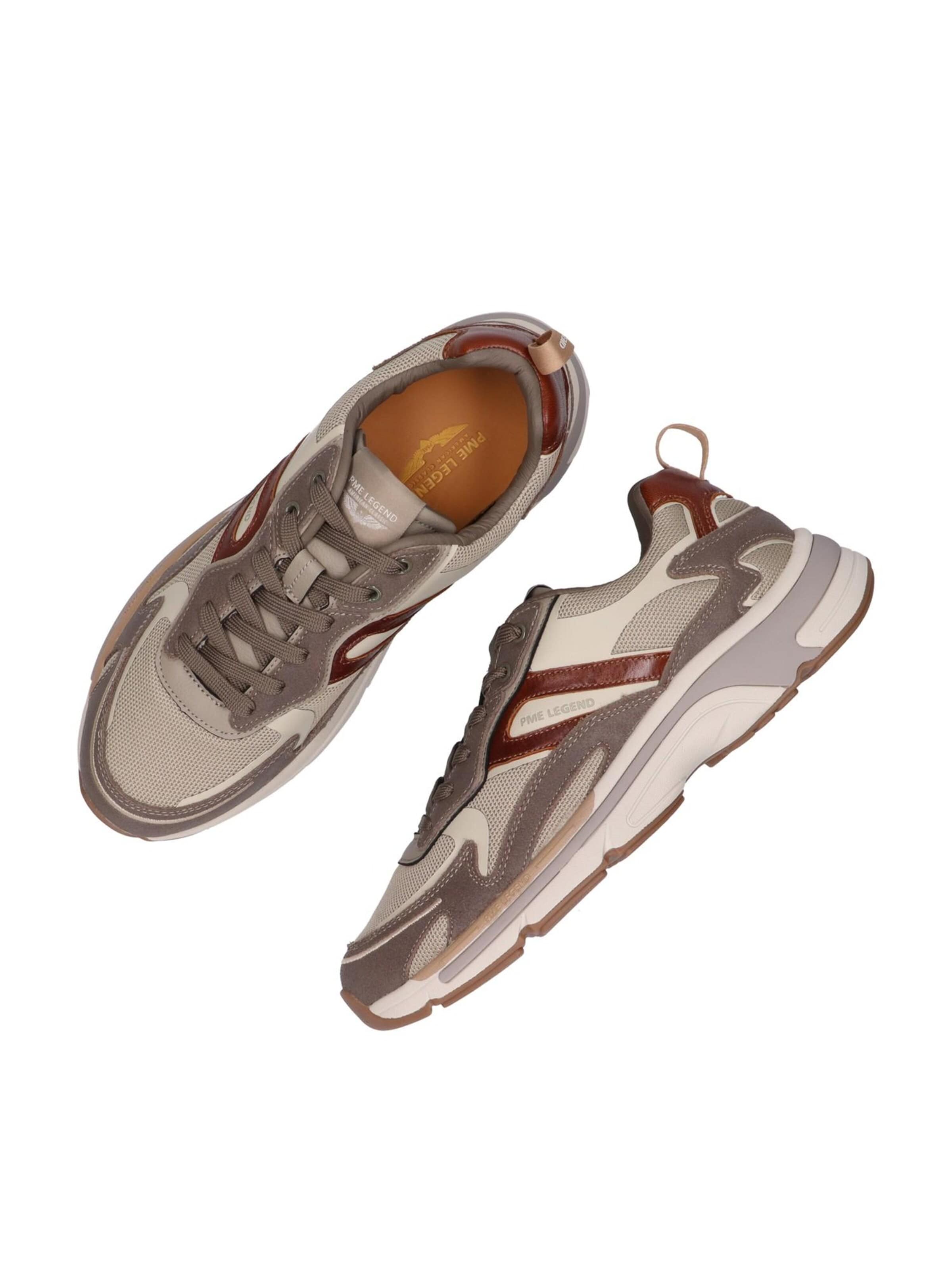 PME Legend Låg sneaker 'Jato sneaker in leather and mesh' i grå