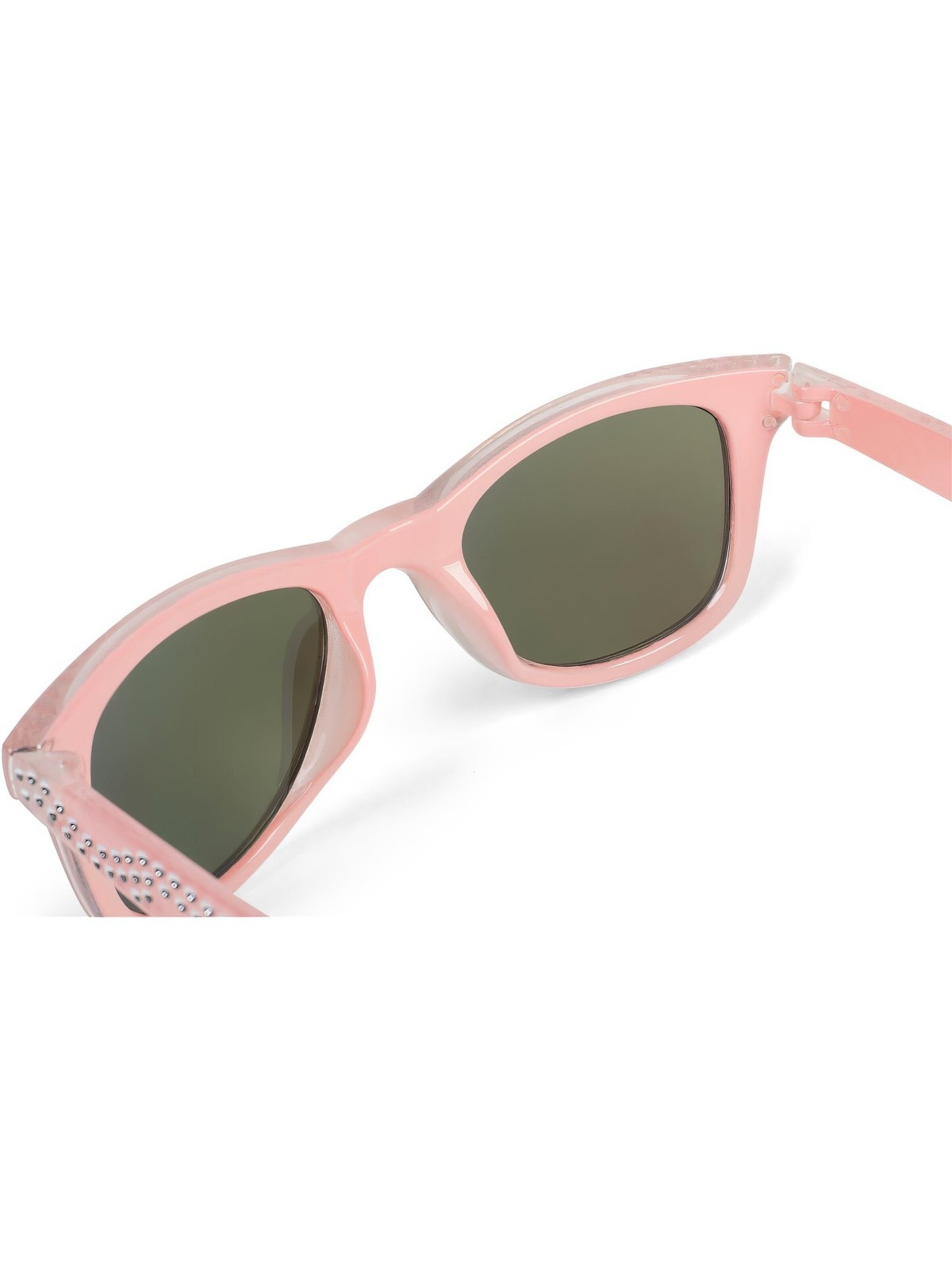 styleBREAKER Sunglasses 'Mädchen Nerd Sonnenbrille mit Strass' in Pink