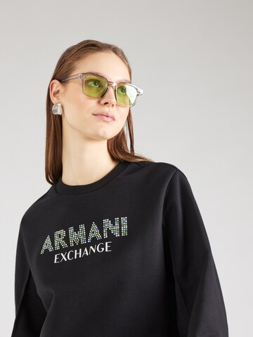 ARMANI EXCHANGE Sweatshirt in Schwarz