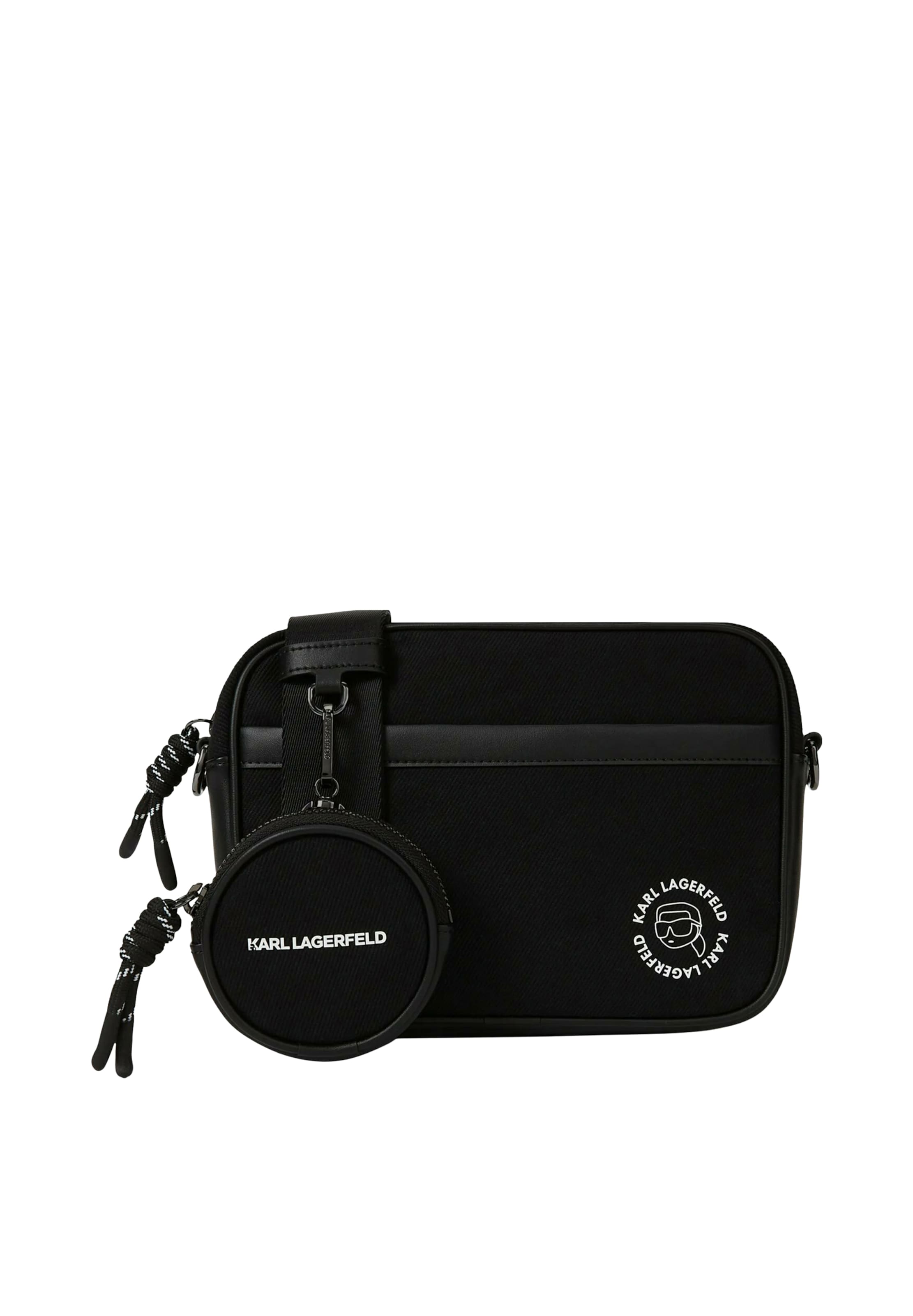 Karl Lagerfeld Crossbody bag 'Ikon' in Black: front