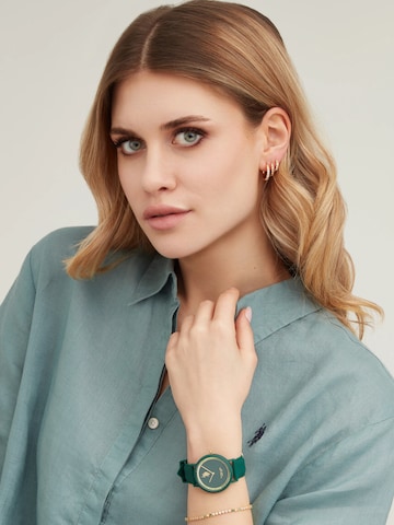 Boucles d'oreilles 'Helen' U.S. POLO ASSN. en beige : devant