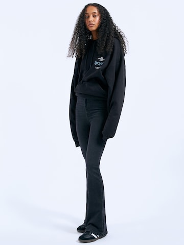 Dr. Denim Skinny Jeans 'Moxy High Flare' in Black