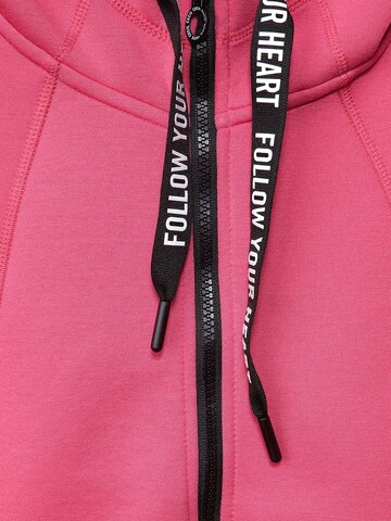 CECIL Zip-Up Hoodie 'Scuba' in Pink