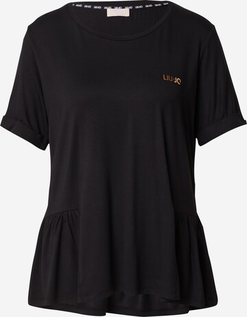 Liu Jo Тениска в черно: отпред