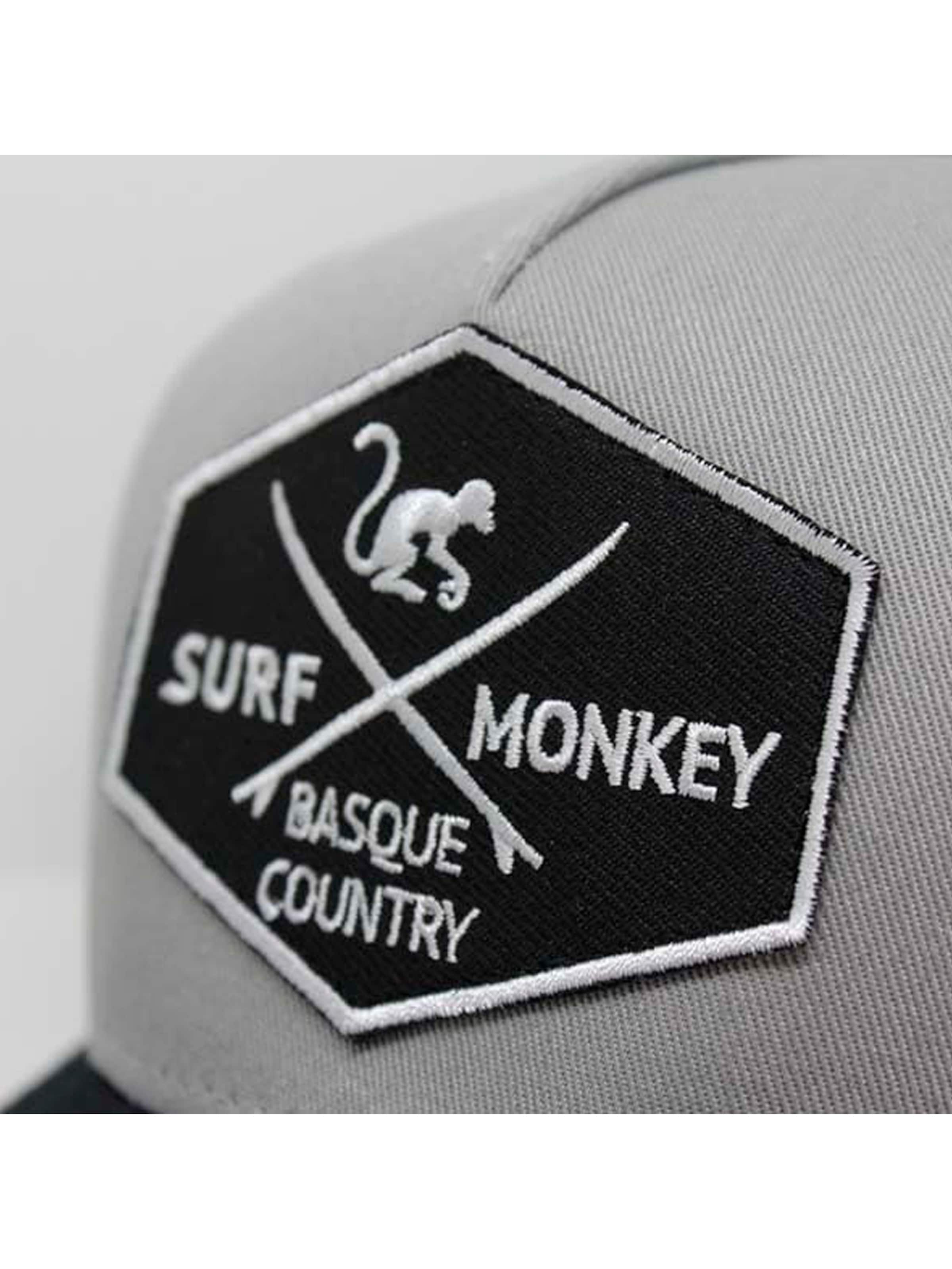 Surf Monkey Athletic Cap in Grey