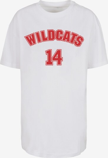 F4NT4STIC T-Shirt 'Disney High School Musical The Musical Wildcats 14' in rot / weiß, Produktansicht