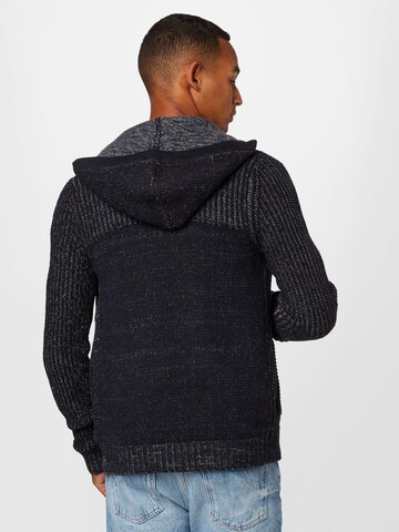 Petrol Industries Knit Cardigan in Blue