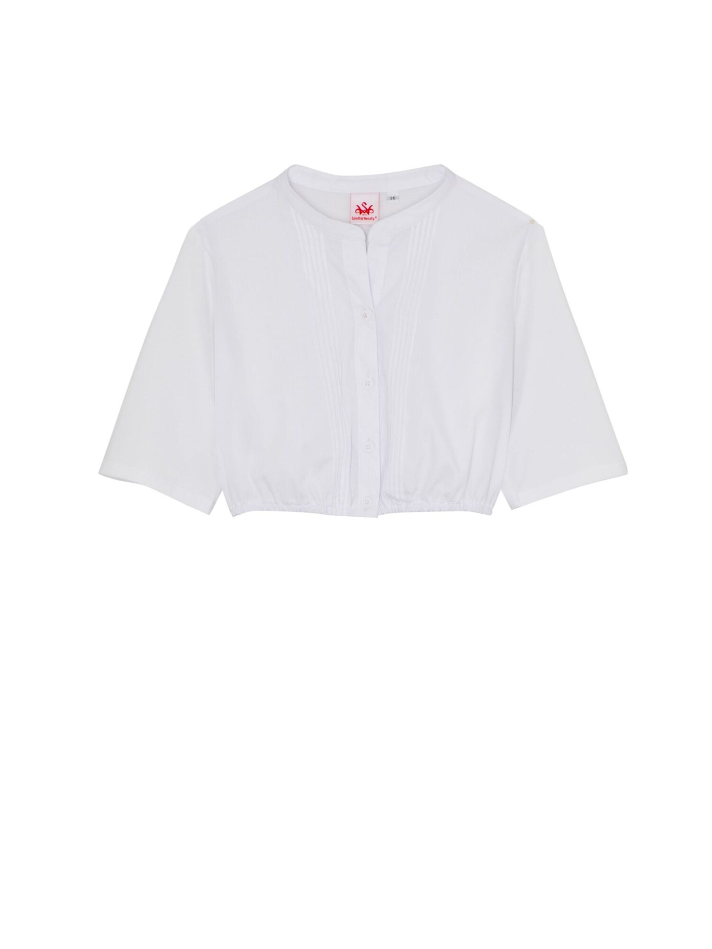 SPIETH & WENSKY Trachtenbluse 'Bibing' in Weiß: Vorderseite