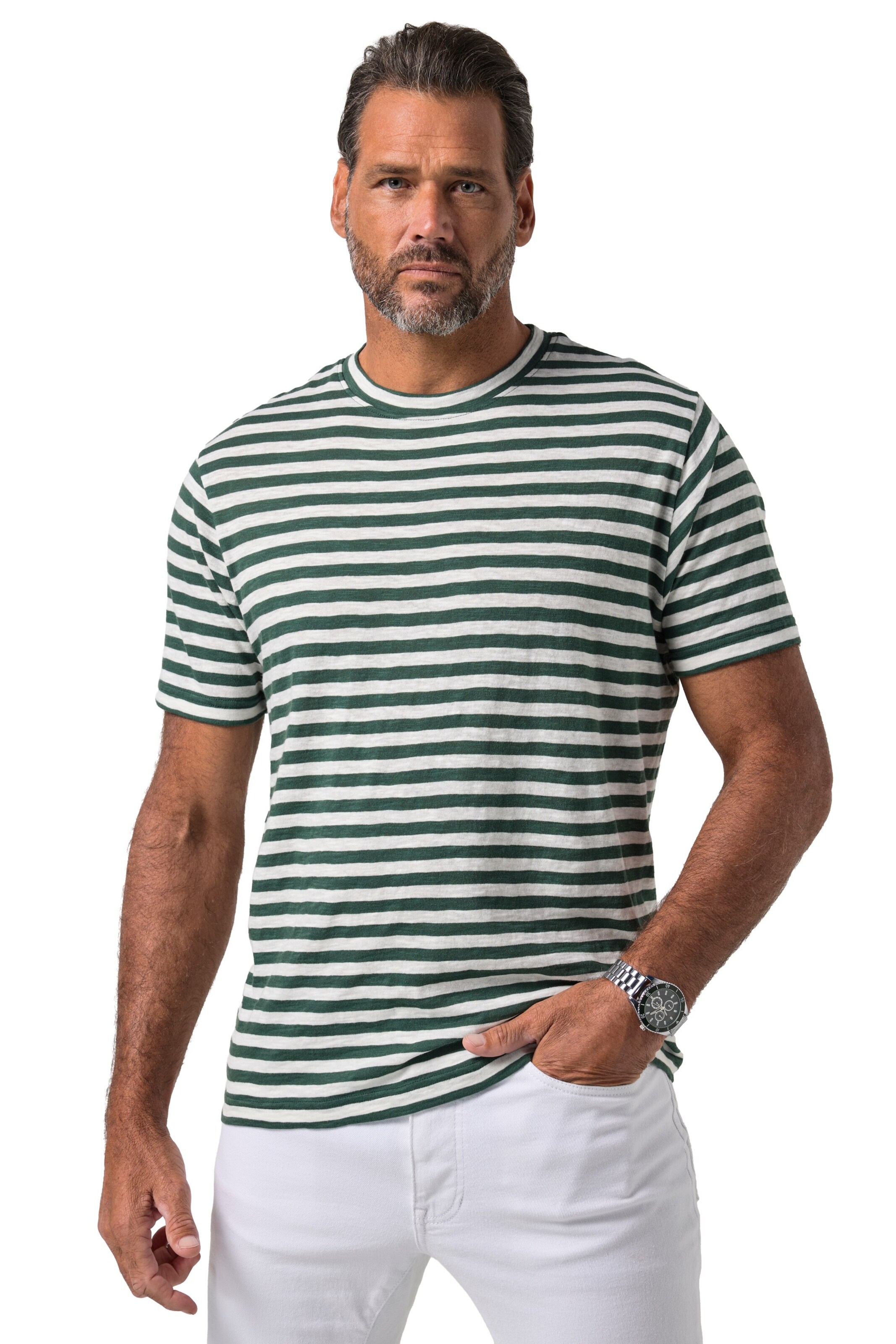 JP1880 T-Shirt in Grün: Vorderseite